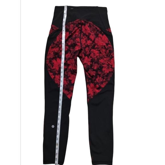 Lululemon women Train Times Fast Pace Special Edition 25" black leggings Size 6 - Picture 10 of 12